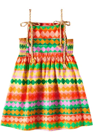 FÁBULA Fábula Vestido Sanfoninha de algodón estampado