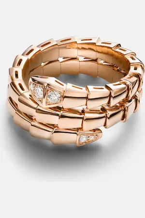 Bvlgari Anillo Serpenti Viper de oro de 18 ct con diamantes