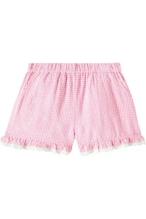 Louise Misha Shorts Vallaloid de algodón a cuadros