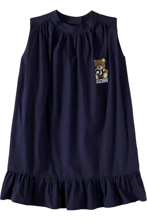 Moschino Vestido de algodón con logo