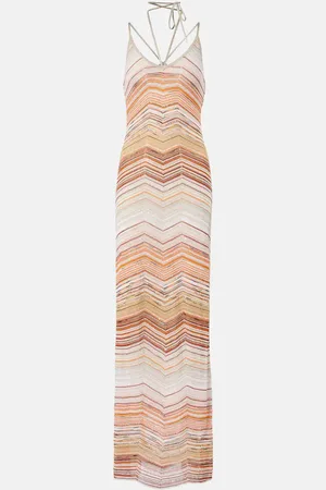 Missoni Vestido largo de lamé en zigzag