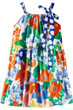 FÁBULA Fábula Vestido Recanto Das Flores de algodón