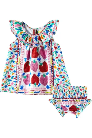 FÁBULA Fábula Bebé - vestido de algodón estampado