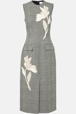 Erdem Vestido midi de lana virgen