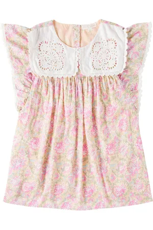 Louise Misha Vestido Marise de gasa de algodón floral