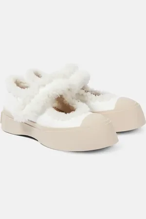 Marni Zapatillas Pablo de piel y borrego