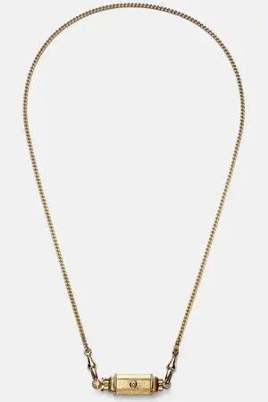 Marie Lichtenberg Collar con medallón Coco de oro de 18 ct con diamantes