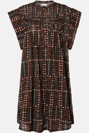 Marant Etoile Vestido corto Leazali de algodón
