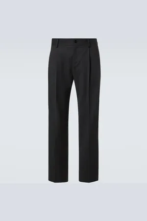 Dolce & Gabbana Pantalones rectos de mezcla de lana