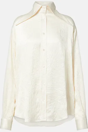 Alexander McQueen Camisa de satén