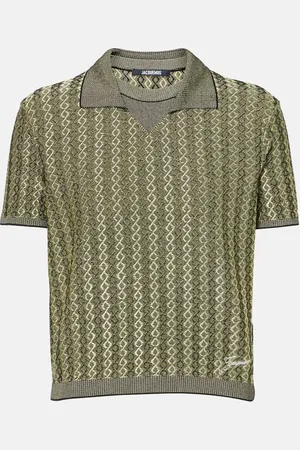 Jacquemus Polo Marino en jacquard