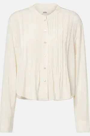 Isabel Marant Blusa Adzara plisada
