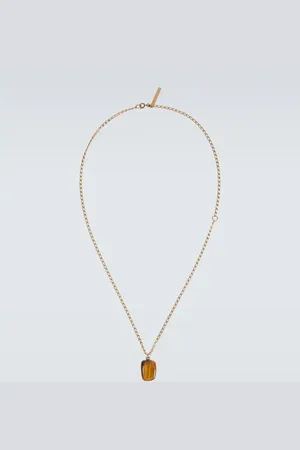 DRIES VAN NOTEN Collar con colgante chapado en oro