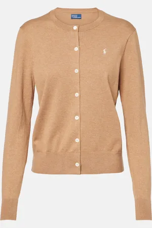 Ralph Lauren Cárdigan de mezcla de algodón bordado