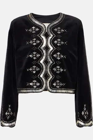 Isabel Marant Chaqueta Hady de terciopelo de algodón