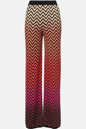 Missoni Pantalones palazzo de mezcla de algodón