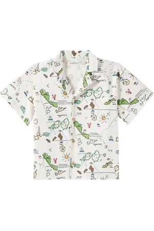 The New Society Camisa Arkoi de algodón estampada