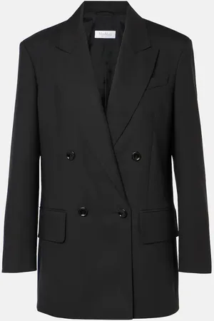 Max Mara Blazer Palanca de lana, mohair y seda