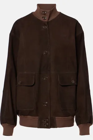 Prada Chaqueta bomber de ante