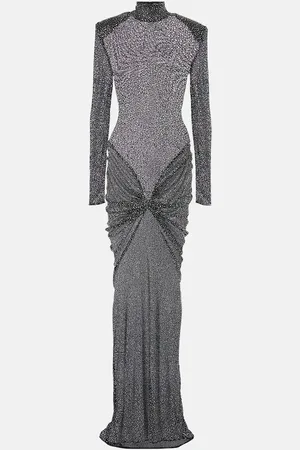 Ilkyaz Ozel Vestido de fiesta adornado