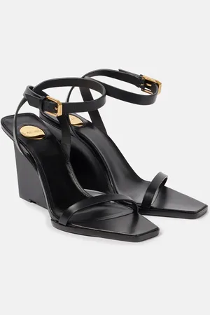 Saint Laurent Sandalias con cuña May 90 de piel