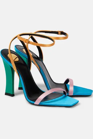 Saint Laurent Sandalias Dominique 110 de crepé satén