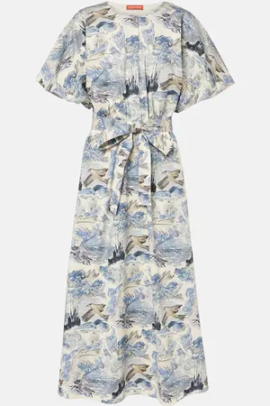 Altuzarra Vestido midi Paulina de mezcla de algodón