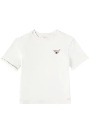 Donsje Camiseta Jarne de algodón bordada