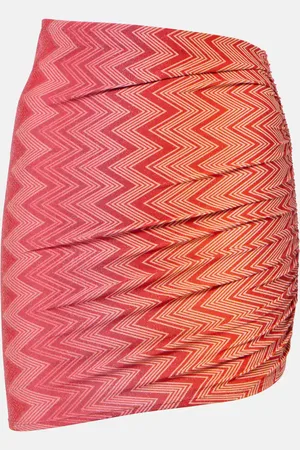 Missoni Minifalda de lamé en zigzag
