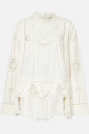 Isabel Marant Top Severine de macramé de algodón