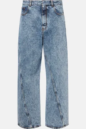 Alaïa Alaïa Jeans anchos Twisted de tiro bajo
