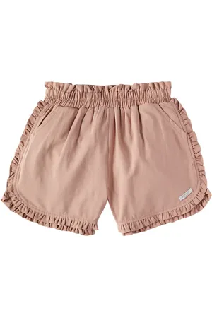 Donsje Shorts Niven en mezcla de algodón con volantes