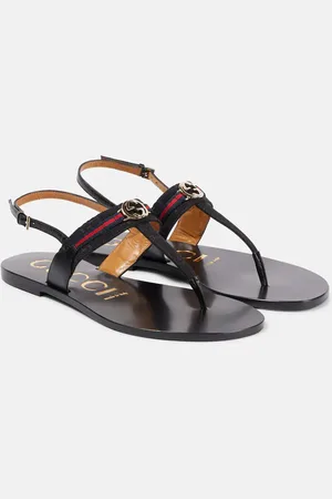Gucci Sandalias de lona GG