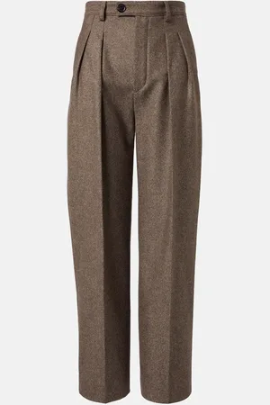 Loro Piana Pantalones anchos Yurik de lana y cachemir