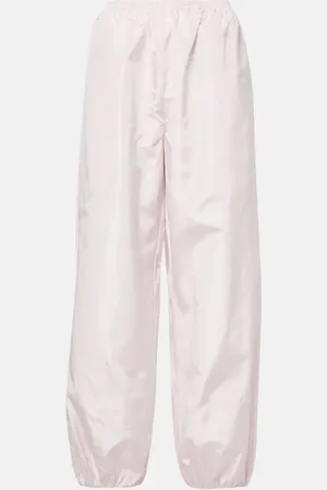 Alaïa Alaïa Pantalones anchos abullonados de seda