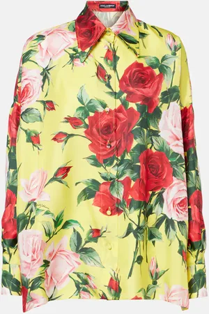 Dolce & Gabbana Camisa de seda floral
