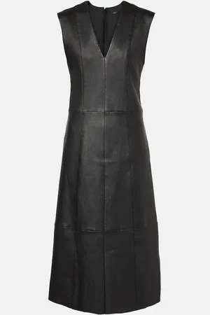 Joseph Vestido midi Kosma de piel