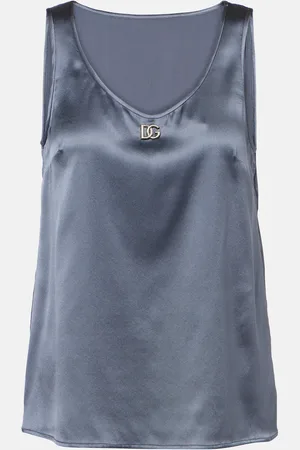 Dolce & Gabbana Top de mezcla de seda