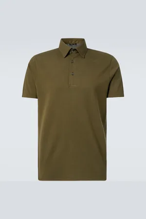 Loro Piana Polo de piqué de algodón