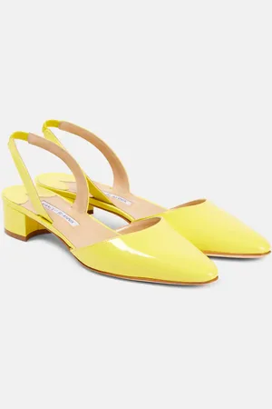 Manolo Blahnik Salones destalonados Aspro 30 de charol