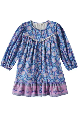 Louise Misha Vestido Conny de algodón estampado