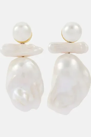 Simone Rocha Pendientes con perlas de agua dulce