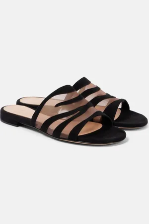 Gianvito Rossi Sandalias Tigra de ante y malla