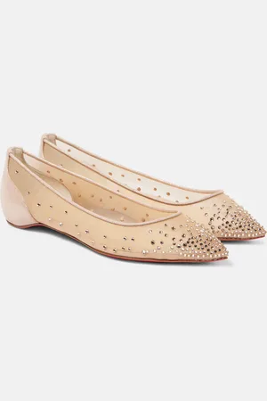 Christian Louboutin Bailarinas Follies Strass de malla