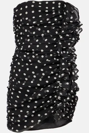 Nina Ricci Vestido corto de chifón de seda