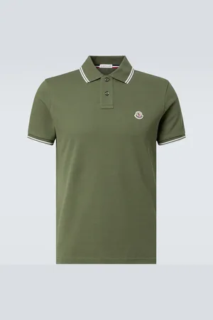 Moncler Polo de piqué de algodón