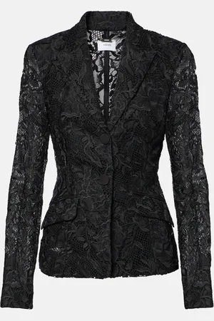 Erdem Blazer de encaje floral