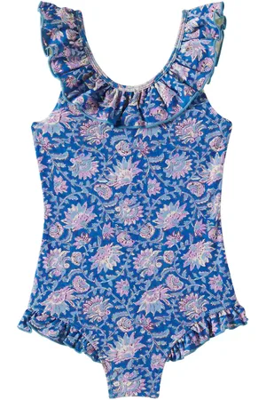 Louise Misha Bañador Andrea estampado con volantes