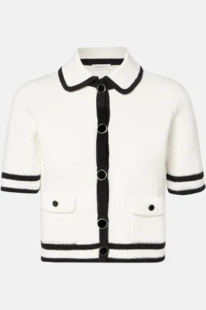 Nina Ricci Cárdigan de tweed de mezcla de algodón