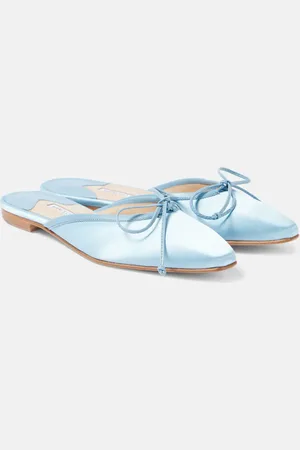 Manolo Blahnik Mules Ballerimu de satén